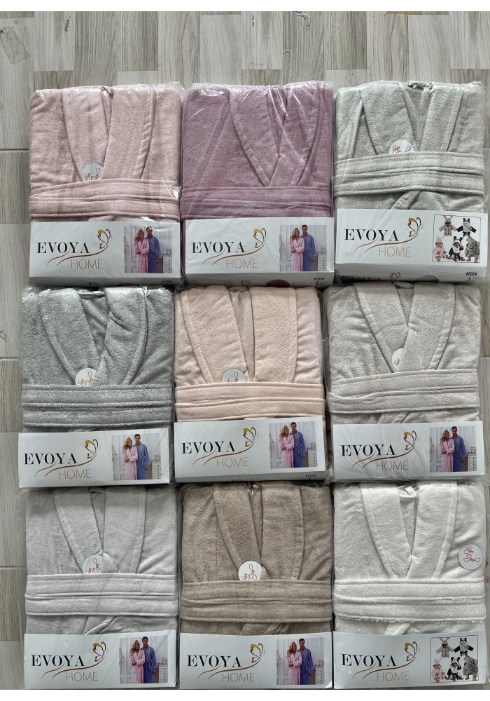 BAMBU TEKLİ BORNOZ ŞALYAKA S-M-L-XL-2XL BEDEN